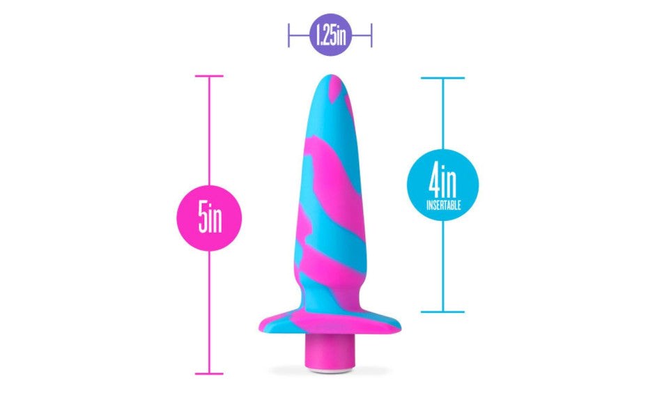 Blush Novelties Avant Vibrotize Silicone Mini Anal Vibrator Fuchsia RumbleTech - - Anal Vibrators