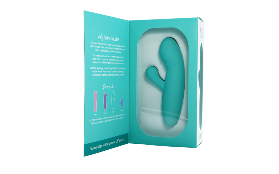 Skins Touch The Rabbit Vibrator Dual Motor Clitoral and G Spot Stimulation - - Rabbit Vibrators