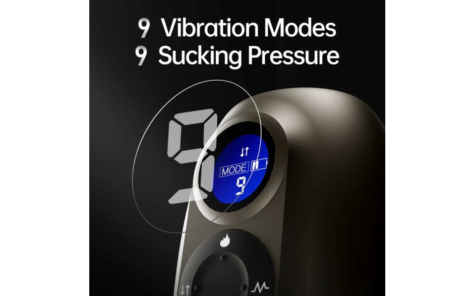 Drywell Atom Electronic Mens Masturbator with Vibration and Suction - - Masturbators and Strokers