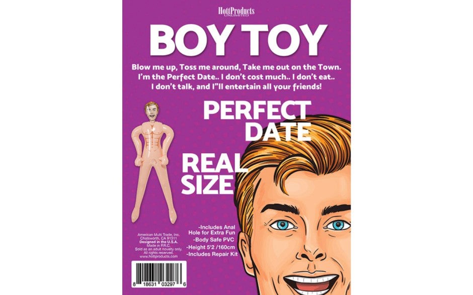 Hott Products Boy Toy Sex Doll Male Full Size Inflatable Companion - - Love Dolls