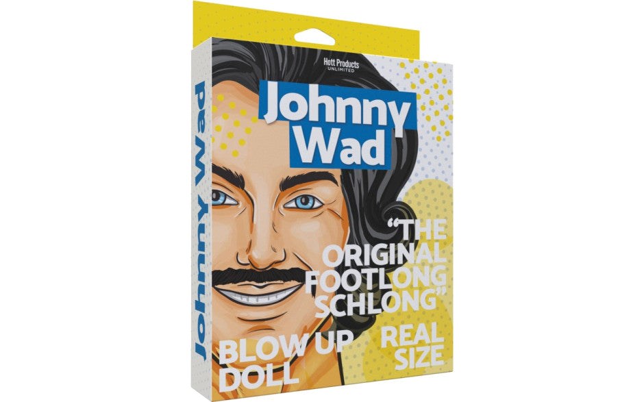 Hott Products Johnny Wad Inflatable Adult Doll with 9 Inch Penis - - Love Dolls