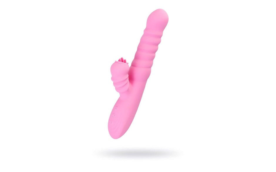 JOS Lixy Heating and Rotating Petal Tickler Rabbit Vibrator with Heat - - Rabbit Vibrators