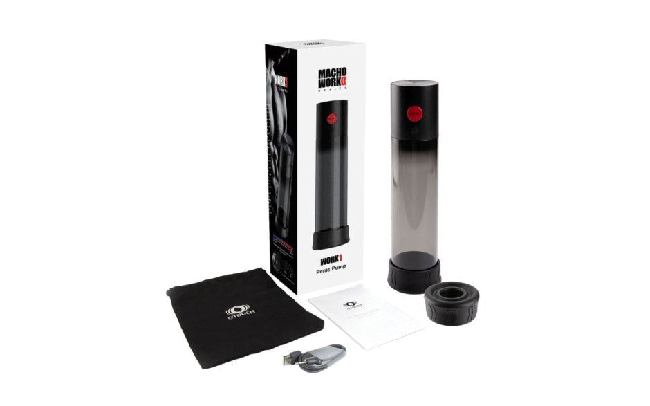 OTouch Macho Work 1 Male Penis Pump with Stepless Suction Control - - Penis Pumps And Stretchers