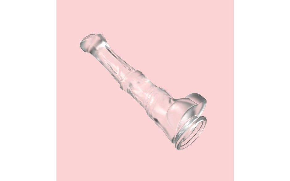 S Hande Duke Horse Dong With Balls Clear XXXL Suction Cup Dildo - - Realistic Dildos