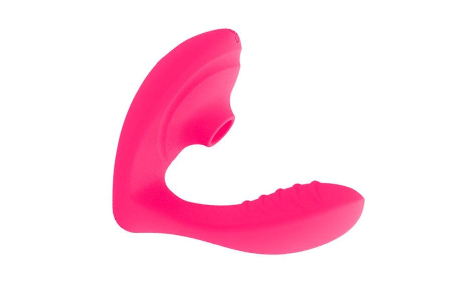 Shibari Beso Plus Air Pulse G Spot & Clitoral Vibrator Pink Dual Stimulation - - Clit Ticklers and Pulsators