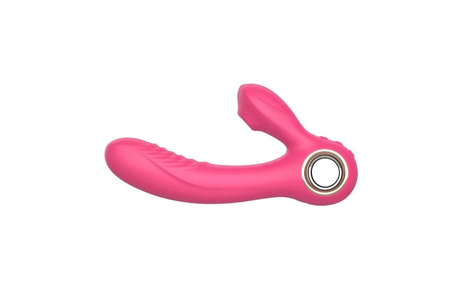 Shibari Beso Warming Rechargeable G Spot & Clitoral Vibrator Pink Dual Action - - G-Spot Vibrators