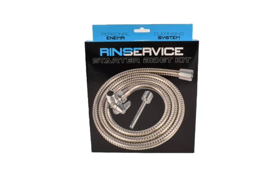 SI Novelties Starter Bidet Anal Douches Kit Chrome Plated Shower Hose - - Enemas and Douches