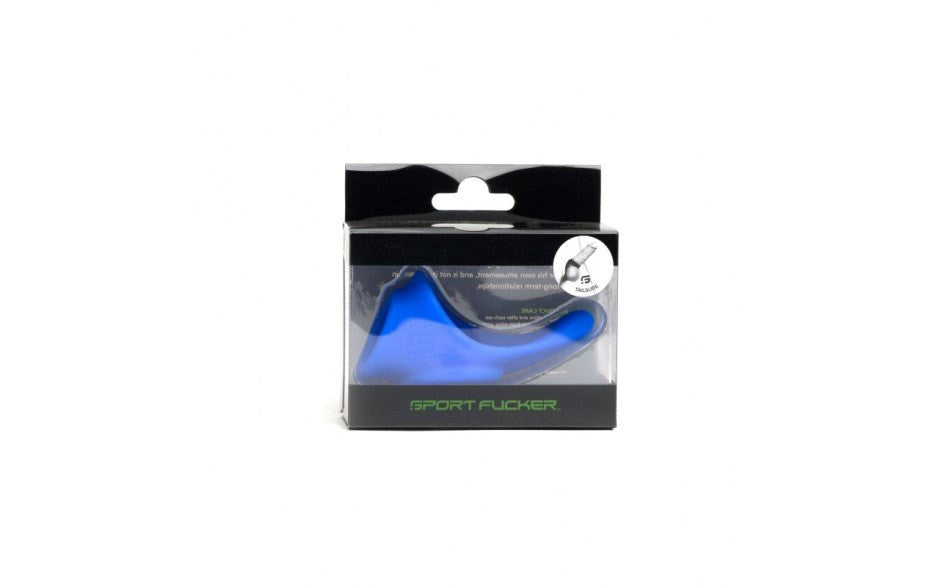 Sport Fucker Tailslide Flexible Cock & Ball Ring Blue Premium Silicone - - Stretchy Cock Rings