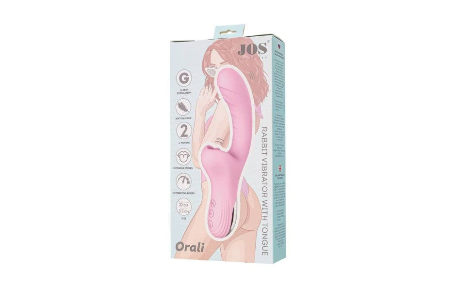 JOS Orali G Spot Vibrator with Massaging Tongue Dual Motor Technology - - G-Spot Vibrators
