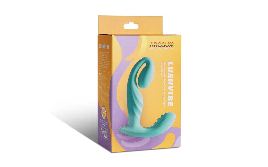 Arosum LushVibe Wearable Sprout Shaped Unisex G Spot Vibrator Dual Action - - G-Spot Vibrators