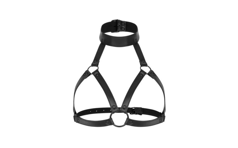 Bedroom Fantasies Chiara Bondage Play Harness Black Adjustable BDSM Harness - - Cuffs And Restraints