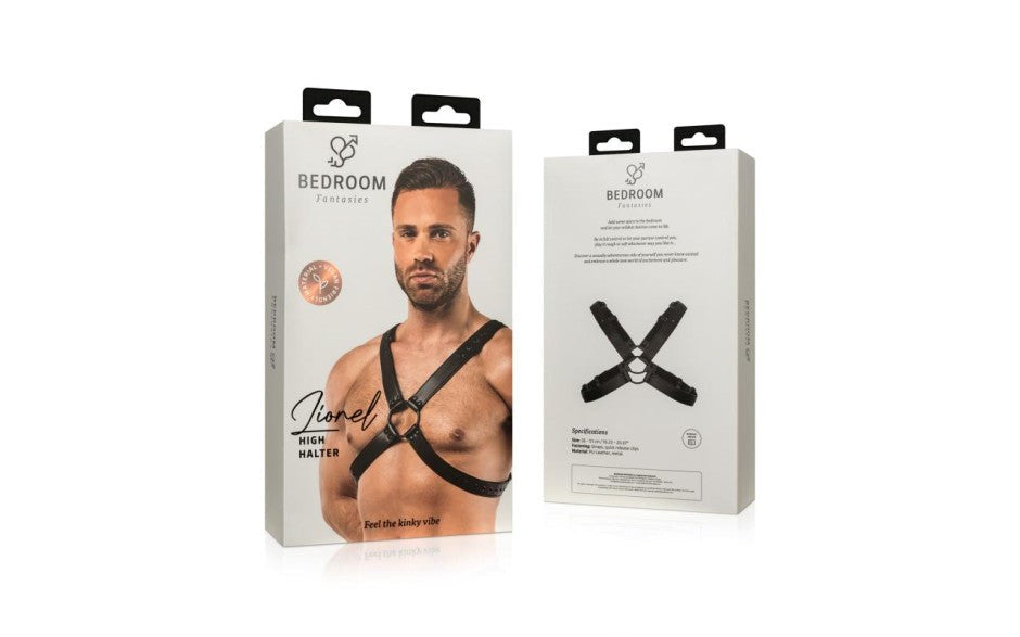 Bedroom Fantasies Lionel Bondage Harness Black Adjustable BDSM Restraint - - Cuffs And Restraints