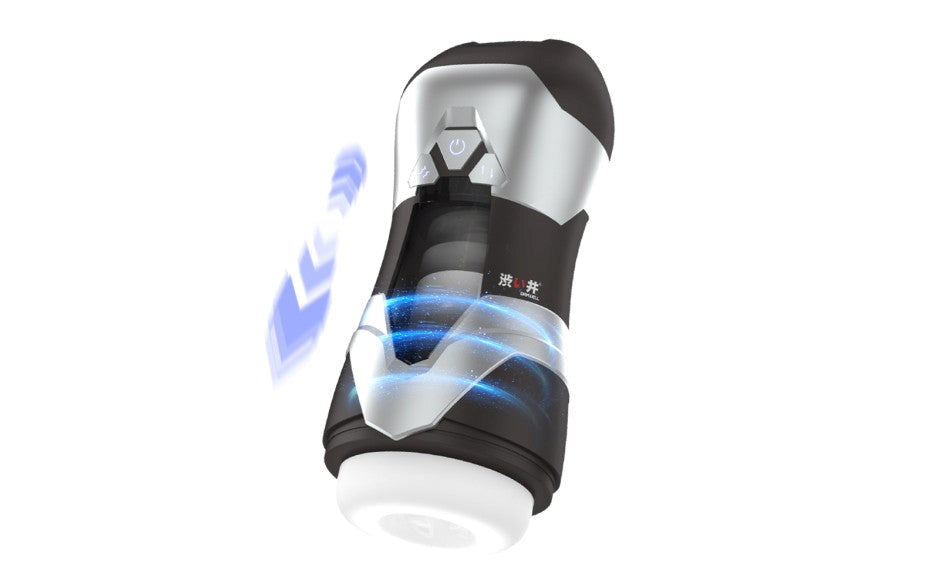 Drywell DVA Automatic USB Thrusting & Vibrating Male Masturbator Dual Action - - Masturbators and Strokers