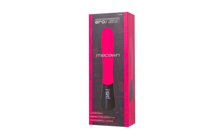 eroTEQ Mecawn 10 Mode Slimline G Spot Vibrator Pink LCD Display - - G-Spot Vibrators