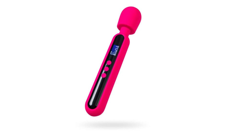 eroTEQ Vibrating Body Wand Massager Mashr Pink with LCD Display - - Body Wands