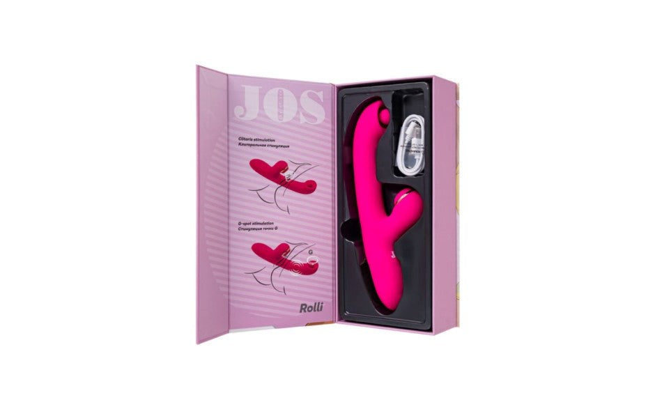 JOS Rolli Stimulating Ball Rabbit Vibrator with Vacuum Clitoral Stimulator - - Rabbit Vibrators