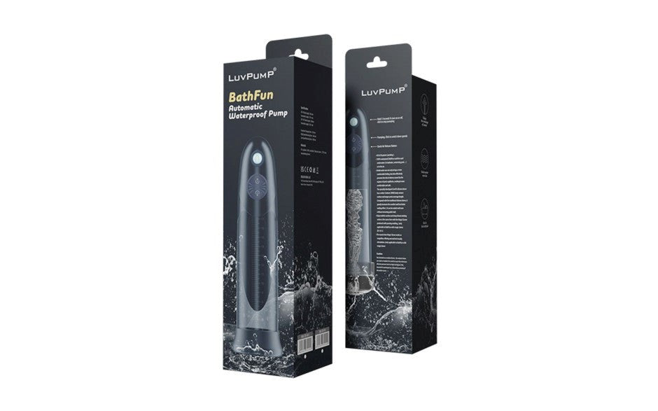 Shots Toys LuvPump BathFun Automatic USB Waterproof Penis Pump With Magic Sleeve - - Penis Pumps And Stretchers