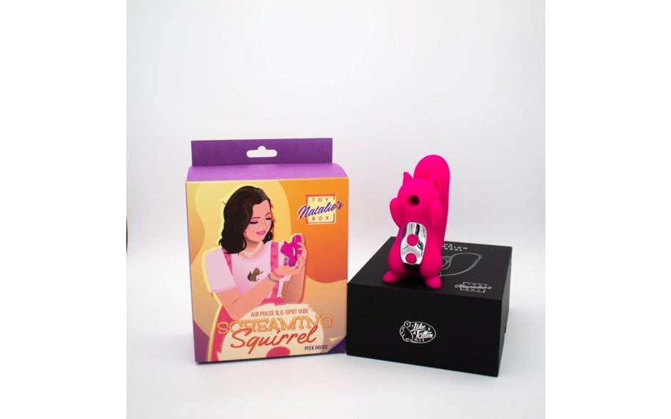 Natalies Toy Box Screaming Squirrel Air Pulse & G Spot Vibrator Dual Motor - - Clit Ticklers and Pulsators