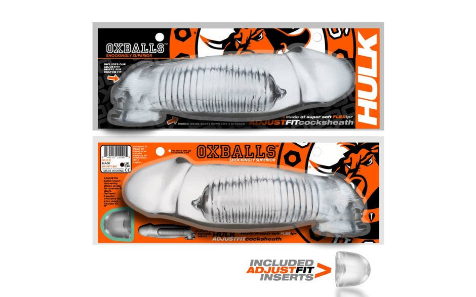 OxBalls Hulk Gargantic Mens Cock Sheath Clear with COCKSLING Base System - - Pumps, Extenders and Sleeves