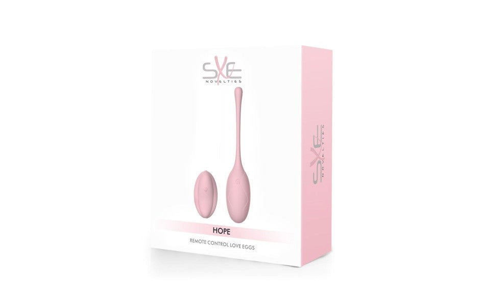 SXE Hope Remote Control Silicone Love Egg Massager with Wireless Control - - Love Eggs and Kegel Exercisers