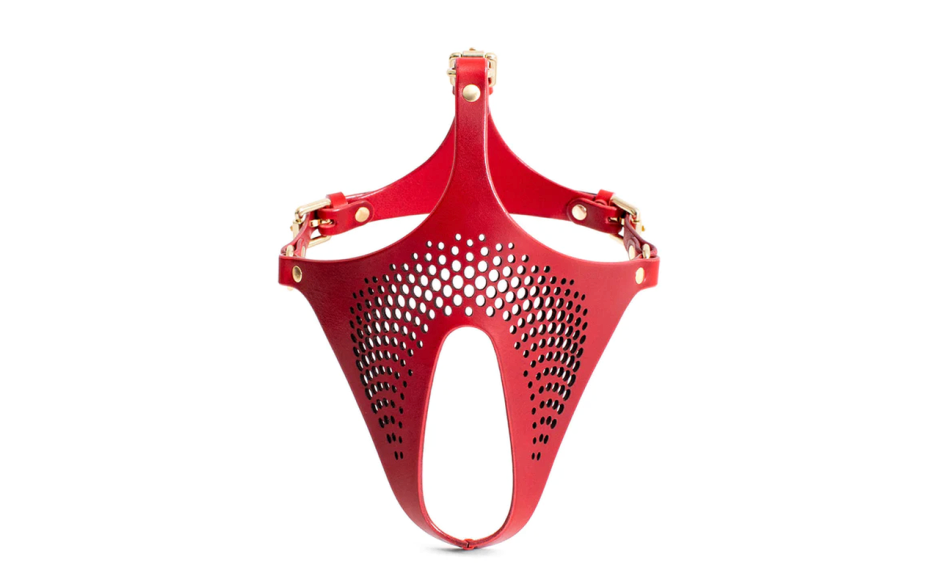 Doc Johnson Daytona Ex Machina Genuine BDSM Play Leather Mask Premium Quality - - Masks And Blindfolds