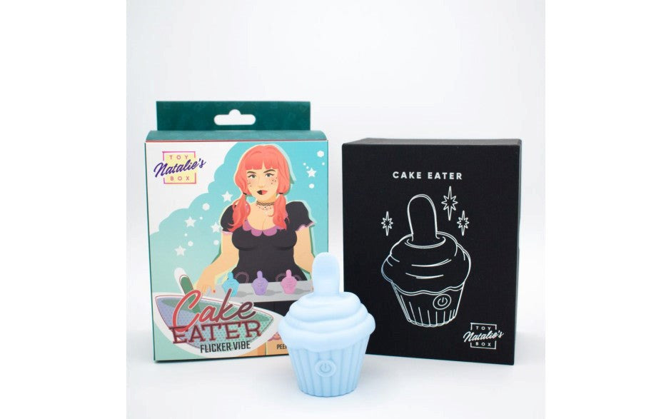 Natalies Toy Box Cake Eater 10 Functions Clit Flicker Stimulator Rechargeable - - Clit Ticklers and Pulsators