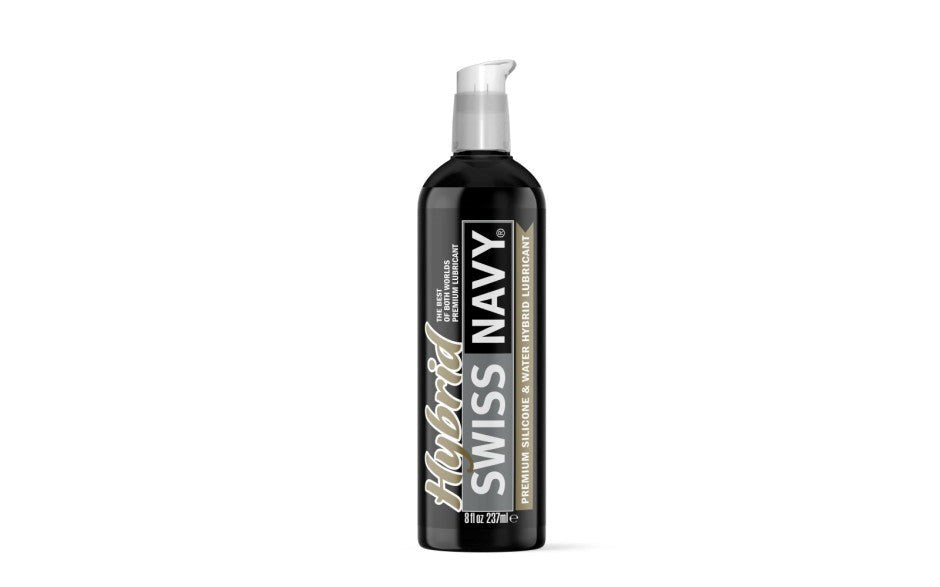 Swiss Navy Long Lasting Hybrid Lubricant Silicone Water Based Formula - - Massage Oils and Lubricants