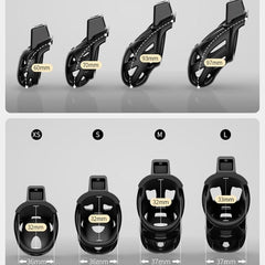 BDStyle 3D Ventilation Male Chastity Cock Cage Lock Set - - Male Chastity