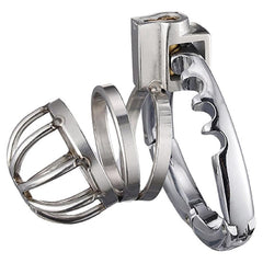 BDStyle Stainless Steel Adjustable Male Chastity Cock Cage - - Male Chastity