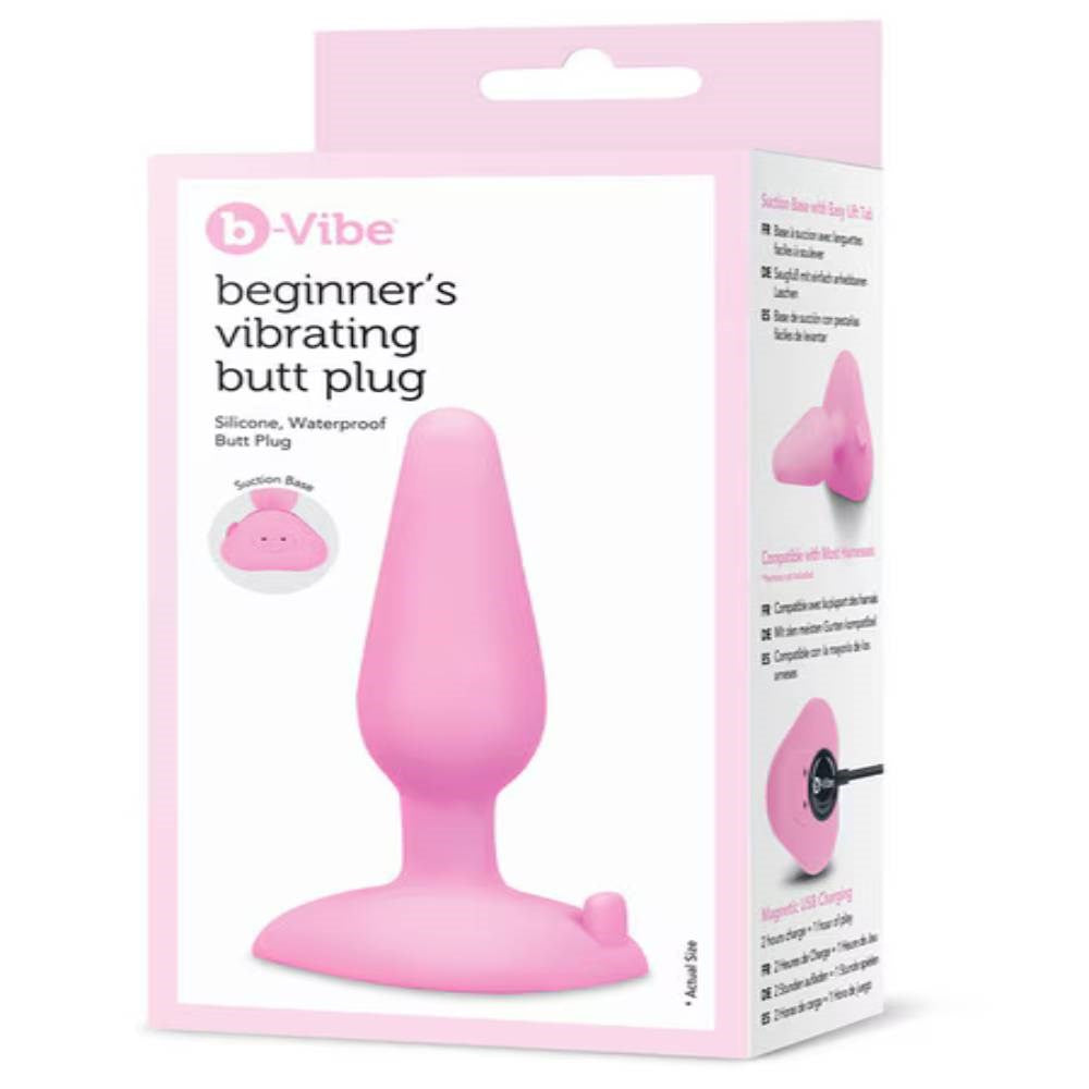 B-Vibe Beginners Silicone Vibrating Butt Plug - - Butt Plugs
