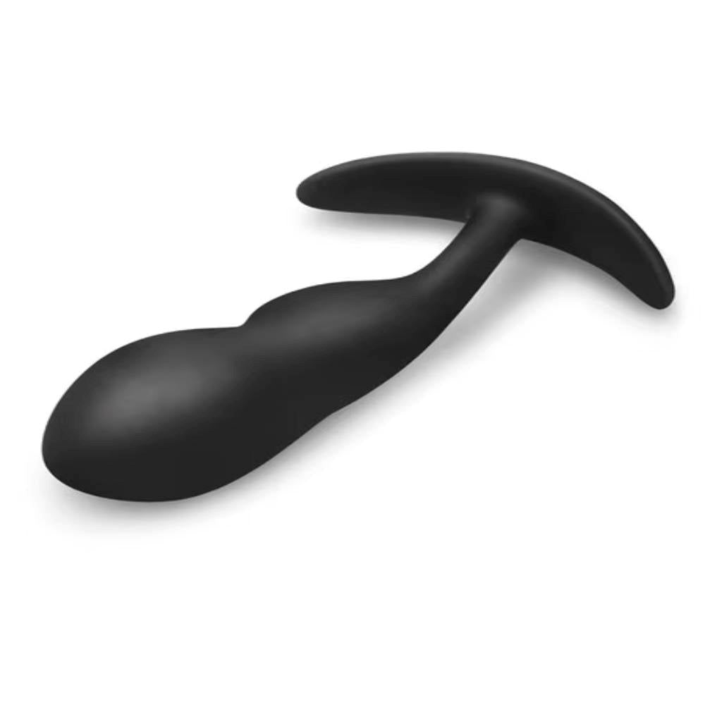 B Vibe Remote Control Vibrating P Spot Snug Plug Black Weighted Prostate - - Prostate Sex Toys