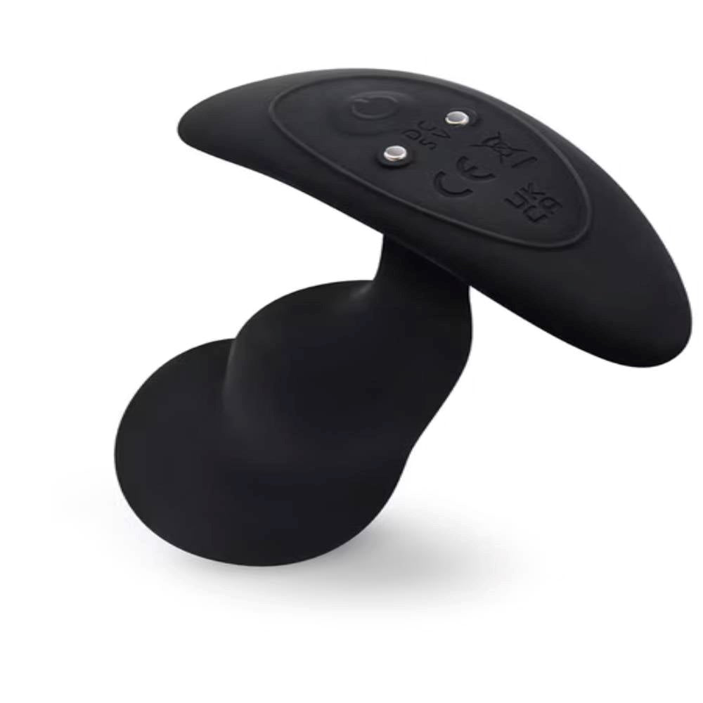 B Vibe Remote Control Vibrating P Spot Snug Plug Black Weighted Prostate - - Prostate Sex Toys