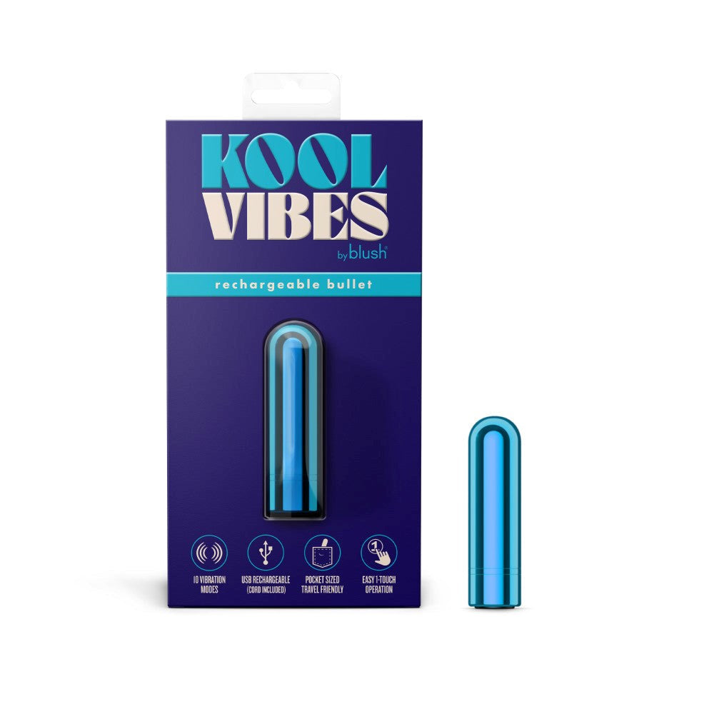 Blush Novelties Blush Kool Vibes 2.5 Rechargeable Mini Bullet Vibrator - - Bullet Vibrators