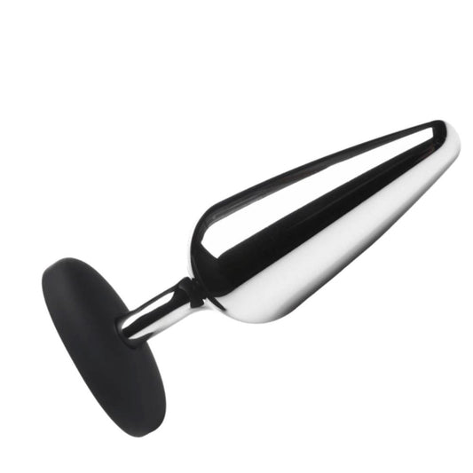 Master Series Butt Slut Metal and Silicone Butt Plug - - Butt Plugs