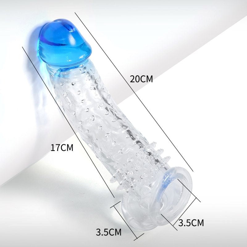 BDStyle Mens Penis Enlargement Sleeve with Elastic Ball Band TPE Construction - - Penis Sleeves and Extenders