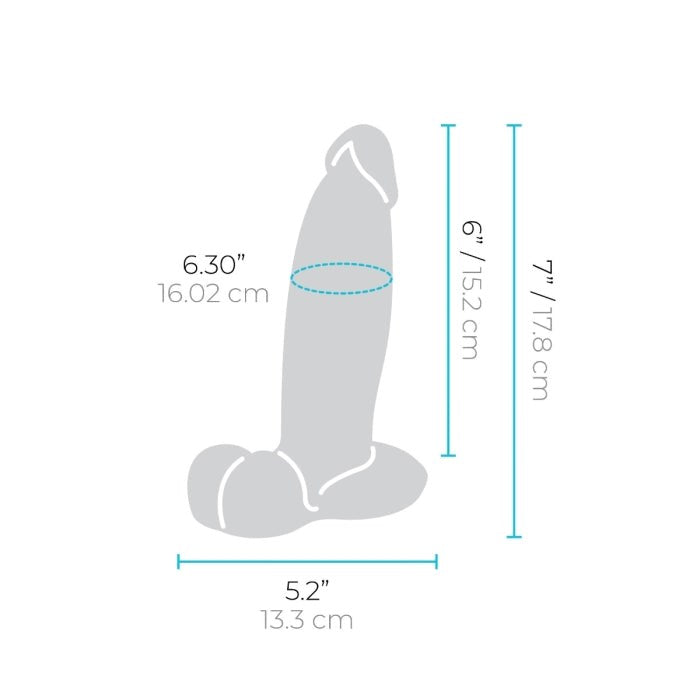 B Vibe Slipskin 7 Inch Realistic Silicone Dildo Girthy with Pressure Tech - - Realistic Dildos