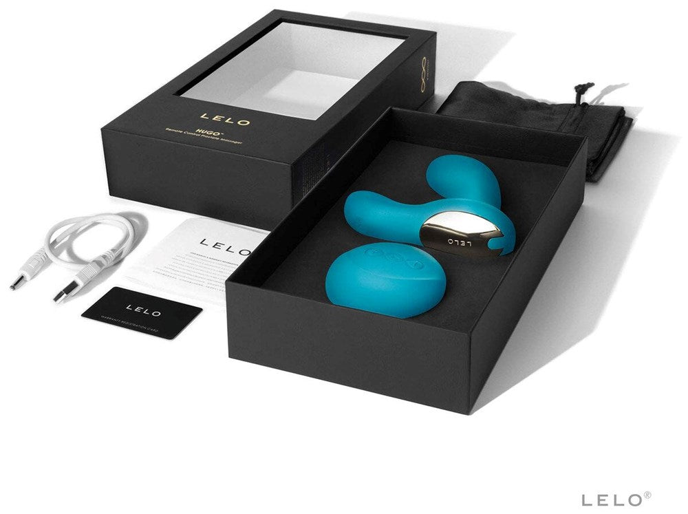 Lelo Hugo Remote Controlled Prostate Massager with SenseMotion Remote - - Prostate Sex Toys