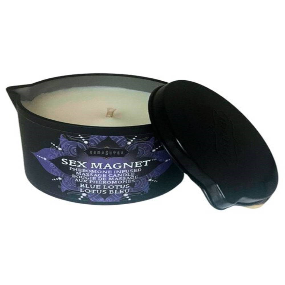 Kama Sutra Sex Magnet Massage Candle with Pour Sprout Blue Lotus Pheromone - - Sex Pheromones and Perfumes