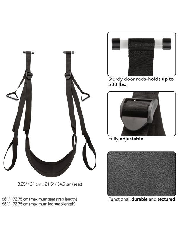 California Exotics Nocturnal Collection BDSM Play Sex Swing 500lb Capacity - - Sex Swings And Slings