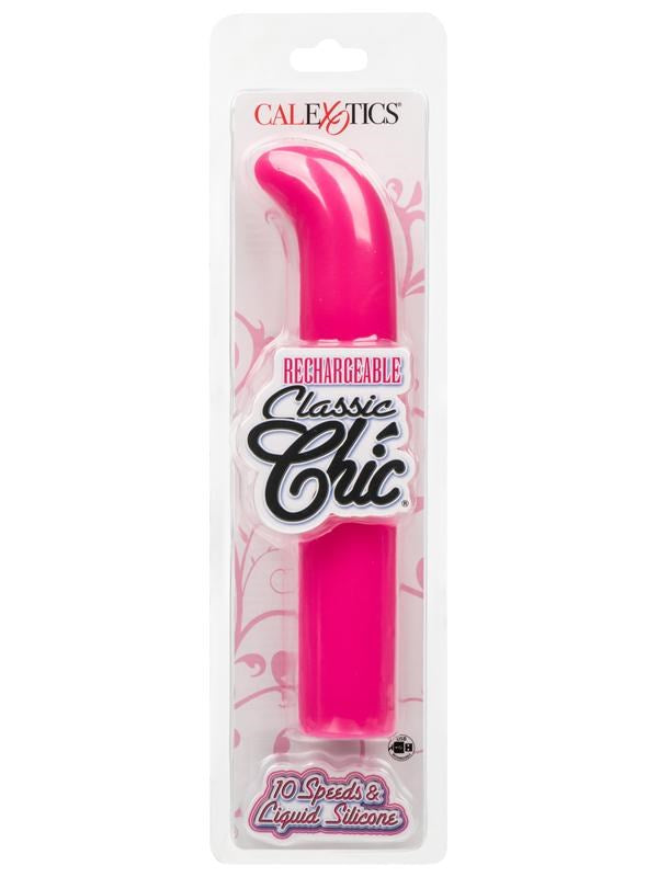 California Exotics Rechargeable Classic Chic Standard G Spot Massager Pink - - G-Spot Vibrators