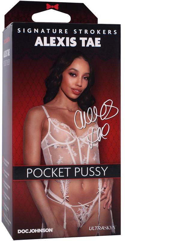 Doc Johnson Signature Strokers Alexis Tae Realistic Pocket Pussy Stroker Caramel - - Masturbators and Strokers