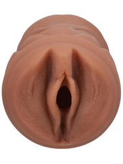 Doc Johnson Signature Strokers Alexis Tae Realistic Pocket Pussy Stroker Caramel - - Masturbators and Strokers