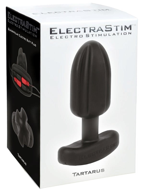 Electrastim Silicone Noir Tartarus Quadri Polar Butt Plug with E Stim - - Butt Plugs