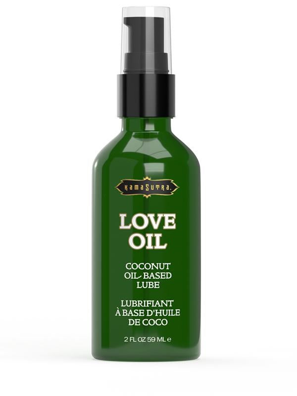 Kama Sutra LOVE OIL Coconut Oil Based Lube & Body Glide 59 ml Organic Formula - - Massage Oils and Lubricants
