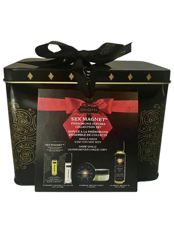Kama Sutra Sex Magnet Vanilla Amber Massage Oil Gift Set with Pheromones - - Massage Oils and Lubricants