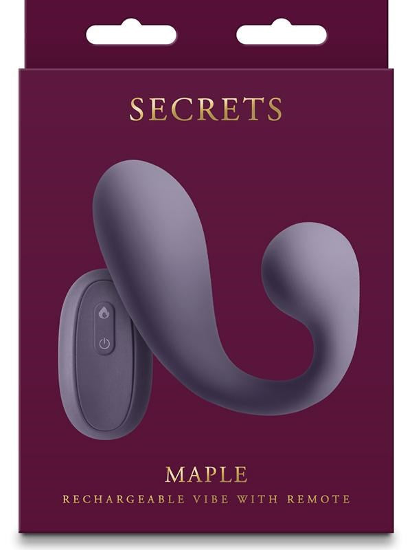 NS Novelties Secrets Maple Clitoral & G Spot Vibrator Gray Dual Motor - - G-Spot Vibrators