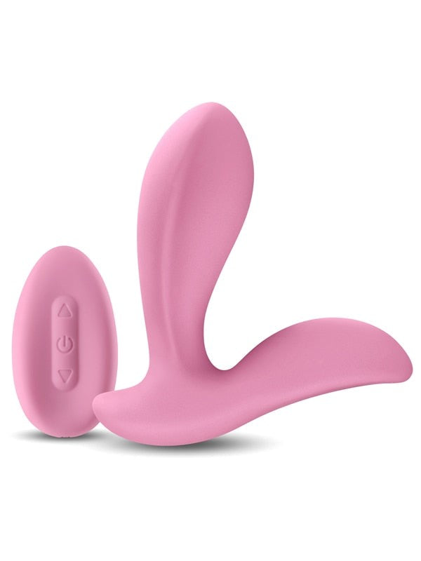 NS Novelties Secrets Rain Prostate Massager Coral with Remote Control - - Prostate Toys