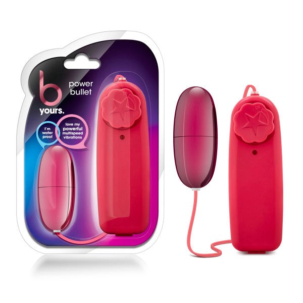 Blush Novelties B Yours 5.3 cm Multi Speed Power Bullet Vibrator Variable Speed - - Bullet Vibrators