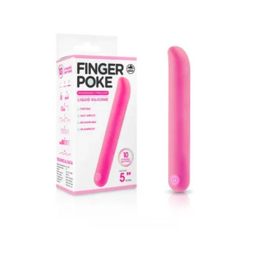 Excellent Power Finger Poke 12.7 cm USB Rechargeable Bullet Massager - - Bullet Vibrators
