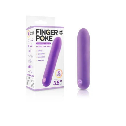 Excellent Power Finger Poke 8.9 cm USB Rechargeable Bullet Vibrator - - Bullet Vibrators